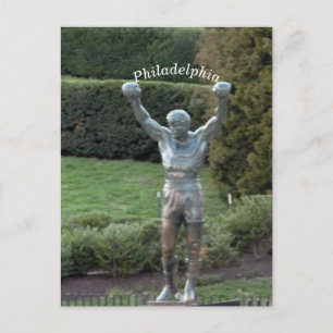 Cartão Postal Estátua Philadelphia Rocky