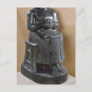Cartão Postal Estátua sem cabeça do Príncipe Gudea como um