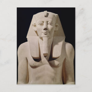 Cartão Postal Estátua sentada Sesostris I, originalmente Mortu