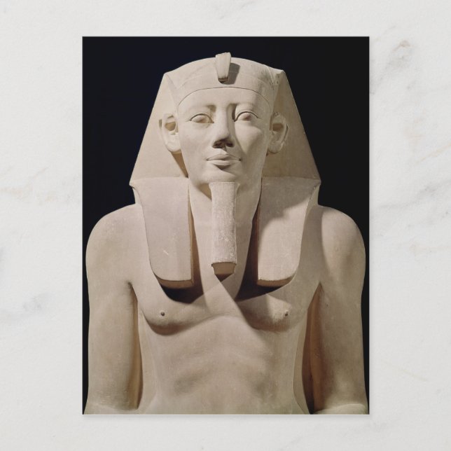 Cartão Postal Estátua sentada Sesostris I, originalmente Mortuár (Frente)