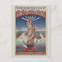 Estátua Vintage da Liberdade Paris à Nova Iorque