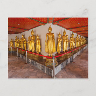 Cartão Postal Estatuagens em Wat Pho em Bangkok Tailândia
