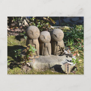 Cartão Postal Estatuas de Jizo: Templo Hase, Japão