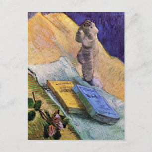 Cartão Postal Estatueta de planilhas, um Rosa e romances - van G