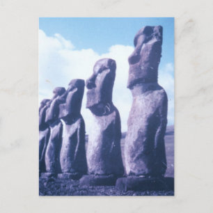 Cartão Postal Estatuetas da Ilha da páscoa