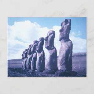 Cartão Postal Estatuetas da Ilha da páscoa