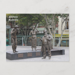 Cartão Postal Estatutos em Brisbane, Austrália