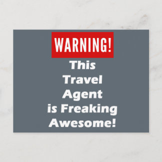 Cartão Postal Este agente de viagens é Freaking impressionante!