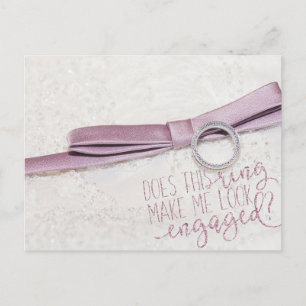 Cartão Postal Este anel me faz parecer noivo?