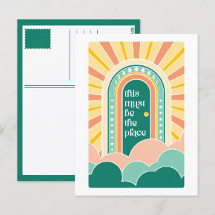 Cartão Postal este deve ser o local da porta retrógrada