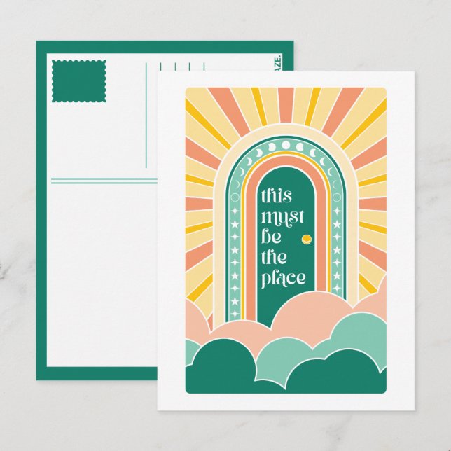 Cartão Postal este deve ser o local da porta retrógrada (Frente/Verso)