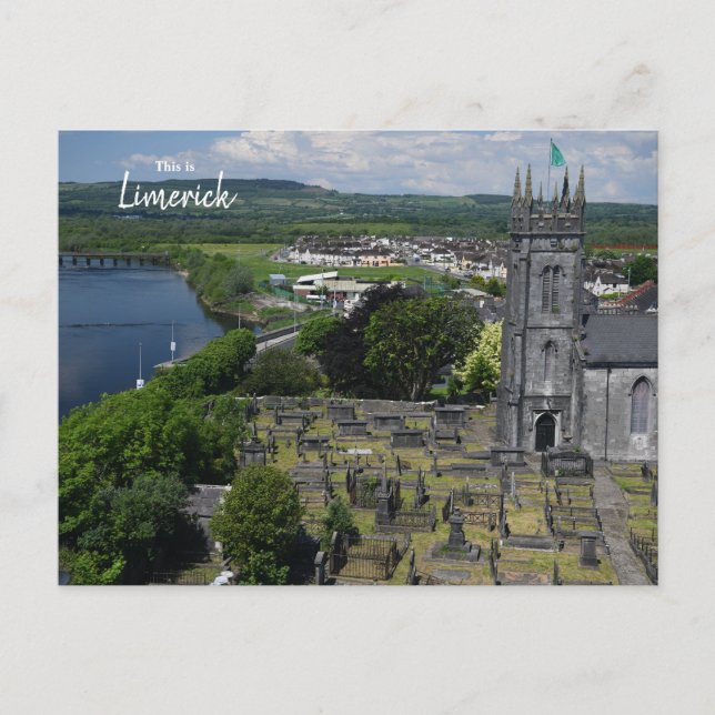 Cartão Postal Este é Limerick - Irlanda (Frente)