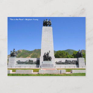 Cartão Postal "Este é o lugar" Monumento - Utah