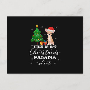 Cartão Postal Este É O Meu Cantor De Costume Do Pajama Chihuahu