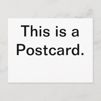 Cartão Postal Este é um Cartão-postal