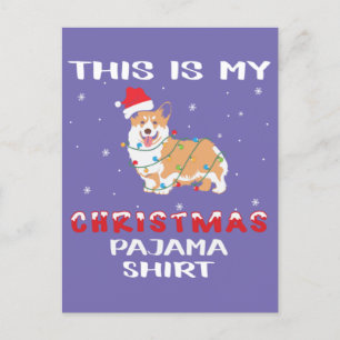 Cartão Postal Este Meu Natal Pajama Feliz Natal Matando Família