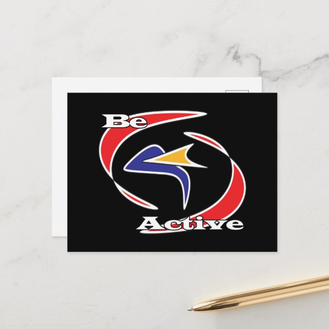 Cartão Postal Esteja ativo (Frente/Verso In Situ)