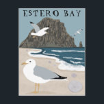 Cartão Postal Estero Bay Morro Rock California Seagulls<br><div class="desc">Veja esta ilustração super legal de Morro Bay, Califórnia. Quer você seja um local ou apenas ame esta doce cidade de praia, mostre que você é fã deste cartão postal legal. E verifique meu compro para mais produtos e designs. Você sempre pode adicionar seu próprio texto. Avise-me se você quiser...</div>