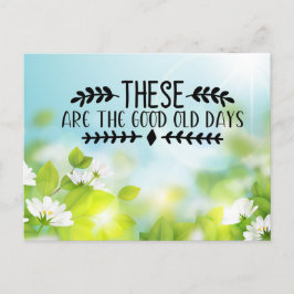 Cartão Postal Estes são os bons velhos dias