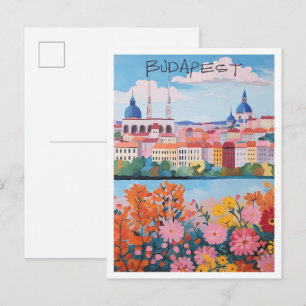 Cartão Postal Estética da Cidade de Viagem Budapeste Hungria