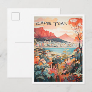 Cartão Postal Estética de Viagem Cidade do Cabo