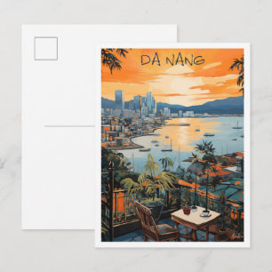 Cartão Postal Estética de Viagem de Da Nang Vietnam
