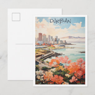 Cartão Postal Estética de Viagem Durban África do Sul