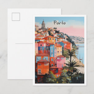 Cartão Postal Estética de Viagem Porto Portugal