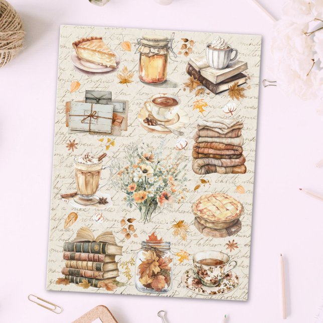 Cartão Postal Estética Essencial Favorita do outono (In situ)