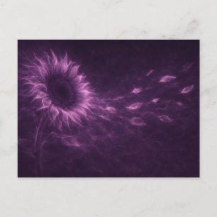 Cartão Postal Estético de Flor de Galáxia