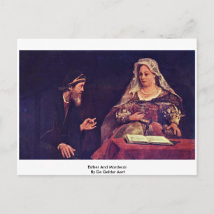 Cartão Postal Esther e Mordecai De Gelder Aert