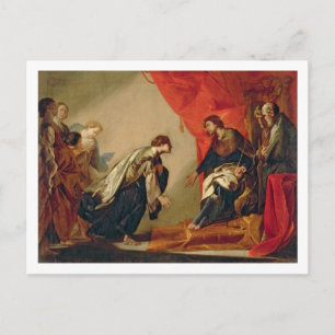 Cartão Postal Esther em frente a Ahasuerus, c.1645-50 (petróleo