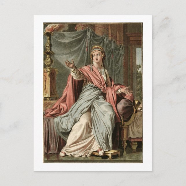 Cartão Postal Esther, figurino para 'Esther' de Jean Racine, de (Frente)