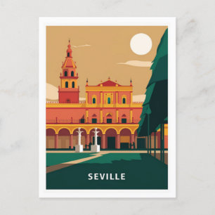 Cartão Postal Estílista de Viagem de Espanha Seville