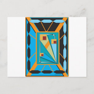 Cartão Postal Estilo Art Deco