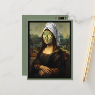 Cartão Postal Estilo artístico Dia de Spa