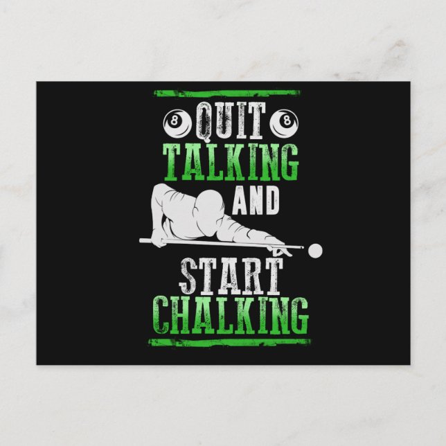 Cartão Postal Estilo de Billard (Frente)