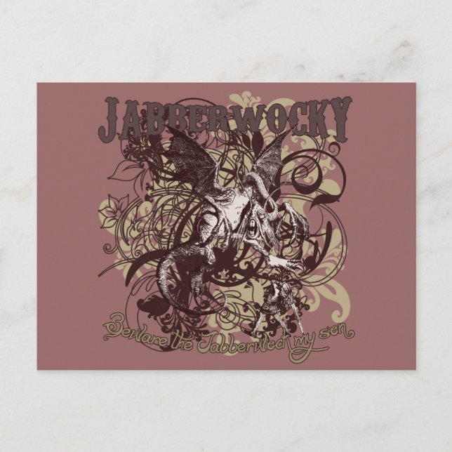 Cartão Postal Estilo de Carnaval Jabberwocky (Frente)