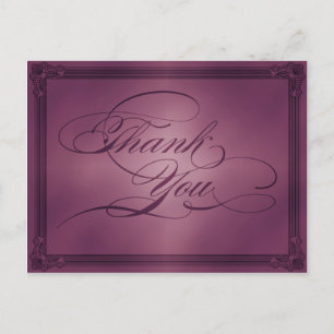 Cartão Postal Estilo de Cartaz Antigo Obrigado