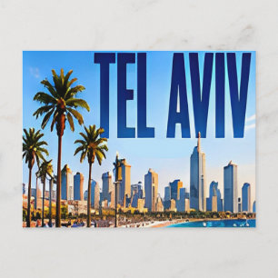 Cartão Postal 🌴 Estilo de Cidade Costeira Moderna de Tel Aviv �