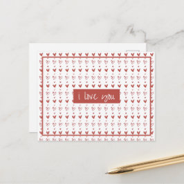 Cartão Postal Estilo de Corações Bons 3