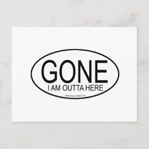 Cartão Postal Estilo de Euro GONE