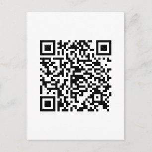 Cartão Postal Estilo de Junkie de Código QR