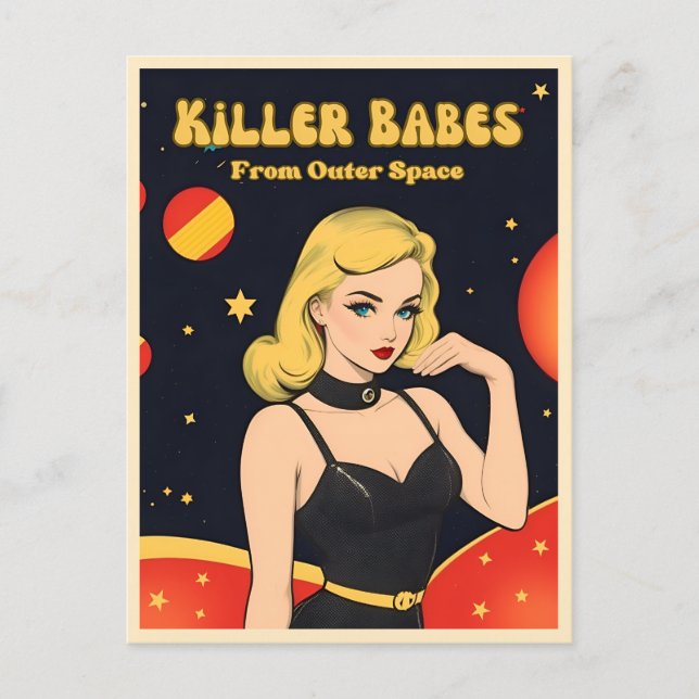 Cartão Postal Estilo de Pop de Arte Engraçado Estilo Exterior Lo (Frente)