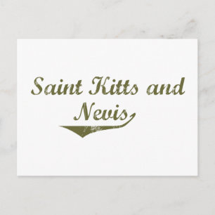 Cartão Postal Estilo de Revolução de Kitts e Nevis santos