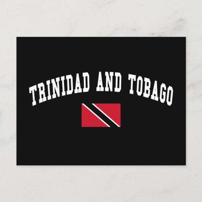 Cartão Postal Estilo de Trinidad e Tobago (Frente)