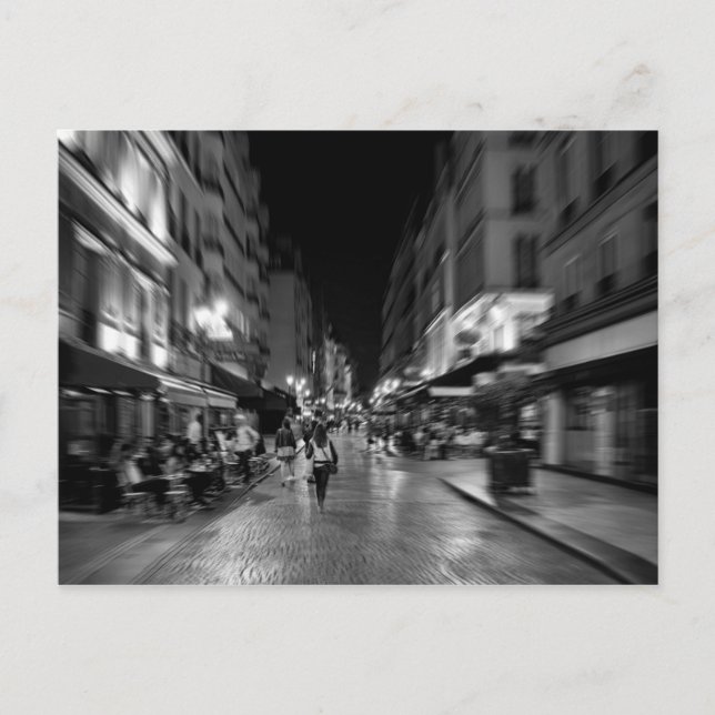 Cartão Postal Estilo de vida e cultura legal e urbanos parisiens (Frente)