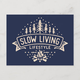 Cartão Postal Estilo de Vida Slow Living