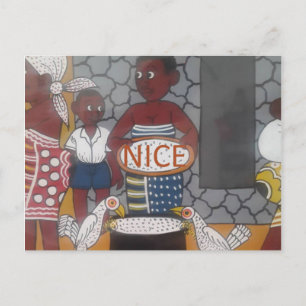 Cartão Postal Estilo de vida tradicional africano