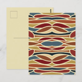 Cartão Postal Estilo de Vidro Geométrico Opaco Design